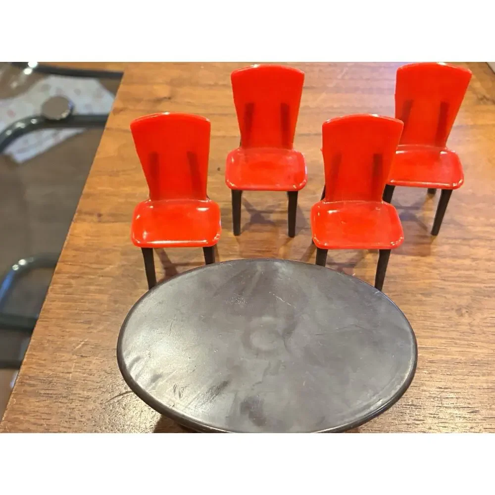 Vintage 50's 60’s dollhouse furniture lot , Marx Lunbys